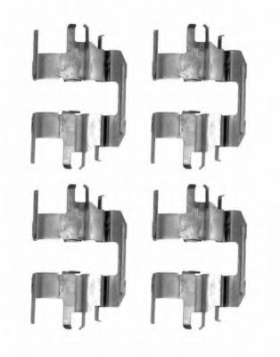 Комплектующие, колодки дискового тормоза HELLA PAGID 8DZ 355 204-181