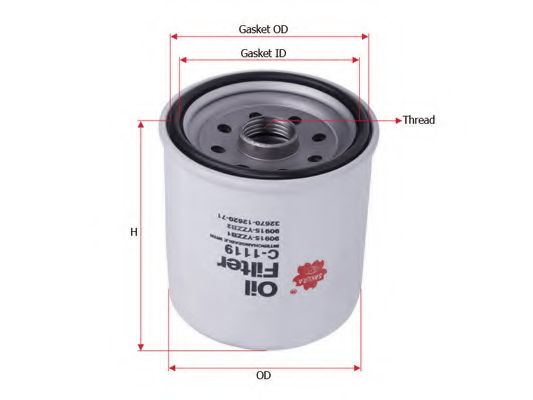 Масляный фильтр SAKURA  Automotive C1119