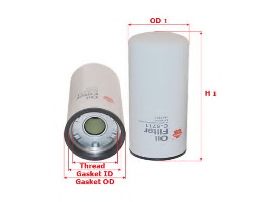 Масляный фильтр SAKURA  Automotive C-5711