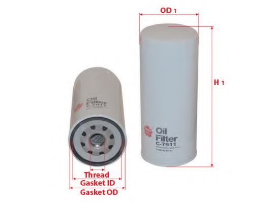 Масляный фильтр SAKURA  Automotive C-7911