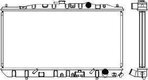 Радиатор, охлаждение двигателя SAKURA  Automotive 1071-0202