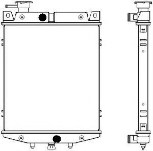 Радиатор, охлаждение двигателя SAKURA  Automotive 1111-0206