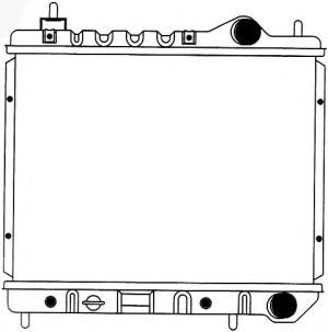 Радиатор, охлаждение двигателя SAKURA  Automotive 1130-0101