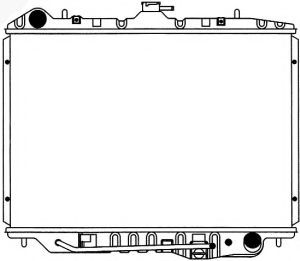 Радиатор, охлаждение двигателя SAKURA  Automotive 1211-0235