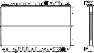 Радиатор, охлаждение двигателя SAKURA  Automotive 1221-0202