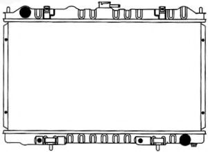 Радиатор, охлаждение двигателя SAKURA  Automotive 1250-0102