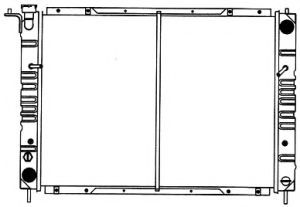 Радиатор, охлаждение двигателя SAKURA  Automotive 1251-0202