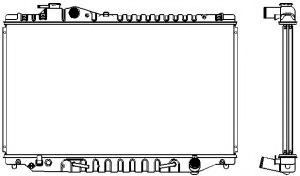 Радиатор, охлаждение двигателя SAKURA  Automotive 1271-0203