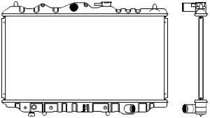 Радиатор, охлаждение двигателя SAKURA  Automotive 1300-0103