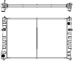 Радиатор, охлаждение двигателя SAKURA  Automotive 1301-0247