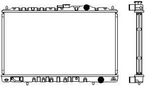 Радиатор, охлаждение двигателя SAKURA  Automotive 1321-0232