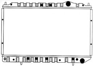 Радиатор, охлаждение двигателя SAKURA  Automotive 1321-0262