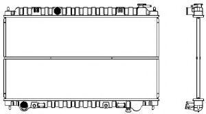 Радиатор, охлаждение двигателя SAKURA  Automotive 1340-0117