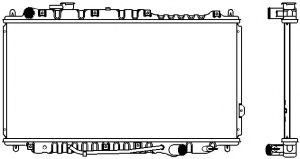 Радиатор, охлаждение двигателя SAKURA  Automotive 1450-0103