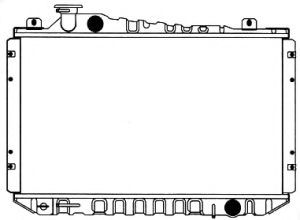Радиатор, охлаждение двигателя SAKURA  Automotive 1461-0234A