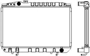 Радиатор, охлаждение двигателя SAKURA  Automotive 1461-0237