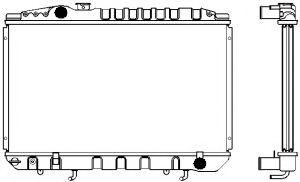 Радиатор, охлаждение двигателя SAKURA  Automotive 1461-0240
