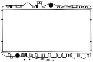 Радиатор, охлаждение двигателя SAKURA  Automotive 1461-0245A