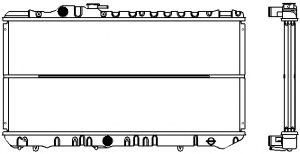 Радиатор, охлаждение двигателя SAKURA  Automotive 1461-0255