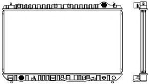 Радиатор, охлаждение двигателя SAKURA  Automotive 1461-0258