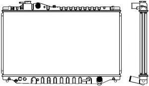 Радиатор, охлаждение двигателя SAKURA  Automotive 1461-0340