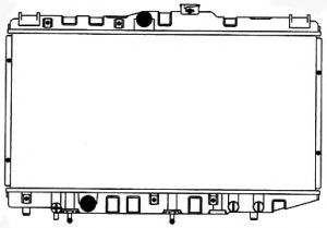Радиатор, охлаждение двигателя SAKURA  Automotive 2081-1001