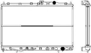 Радиатор, охлаждение двигателя SAKURA  Automotive 21121004