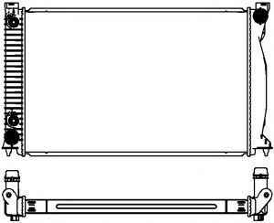 Радиатор, охлаждение двигателя SAKURA  Automotive 3062-1001W