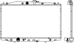 Радиатор, охлаждение двигателя SAKURA  Automotive 3071-1014