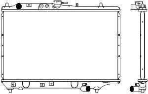 Радиатор, охлаждение двигателя SAKURA  Automotive 3161-1102