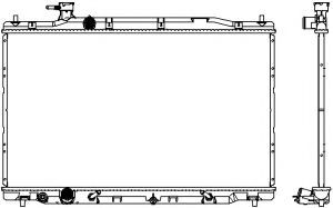 Радиатор, охлаждение двигателя SAKURA  Automotive 3211-8524