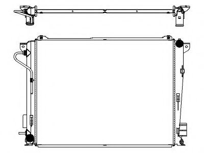 Радиатор, охлаждение двигателя SAKURA  Automotive 3221-8516