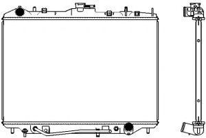 Радиатор, охлаждение двигателя SAKURA  Automotive 3241-1003