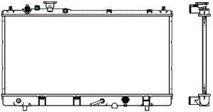 Радиатор, охлаждение двигателя SAKURA  Automotive 3301-1004