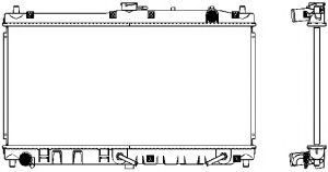 Радиатор, охлаждение двигателя SAKURA  Automotive 3301-1012