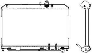 Радиатор, охлаждение двигателя SAKURA  Automotive 3301-1026