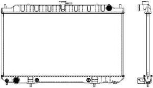 Радиатор, охлаждение двигателя SAKURA  Automotive 3341-1022