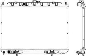 Радиатор, охлаждение двигателя SAKURA  Automotive 3341-1034