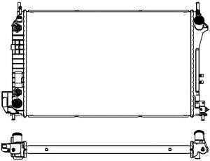 Радиатор, охлаждение двигателя SAKURA  Automotive 3351-1006