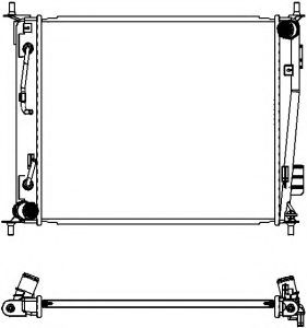Радиатор, охлаждение двигателя SAKURA  Automotive 3451-8504