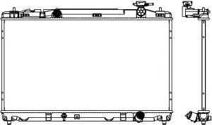 Радиатор, охлаждение двигателя SAKURA  Automotive 3461-8526