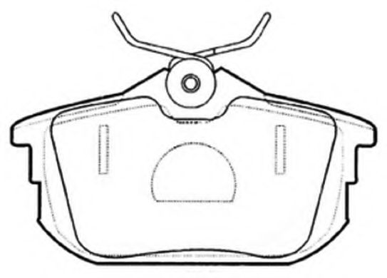 Комплект тормозных колодок, дисковый тормоз ASVA AKD-3593