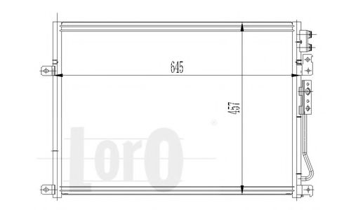 Конденсатор, кондиционер LORO 023-016-0007