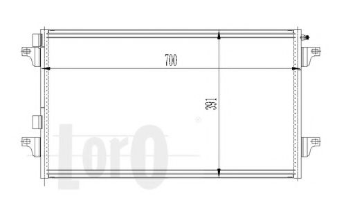 Конденсатор, кондиционер LORO 042-016-0013