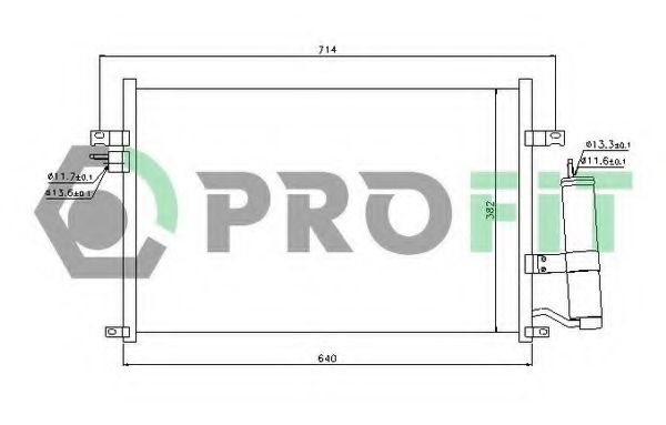 Конденсатор, кондиционер PROFIT PR 1704C1