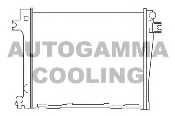 Радиатор, охлаждение двигателя AUTOGAMMA 100098