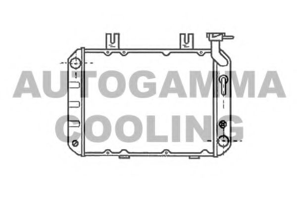 Радиатор, охлаждение двигателя AUTOGAMMA 102106