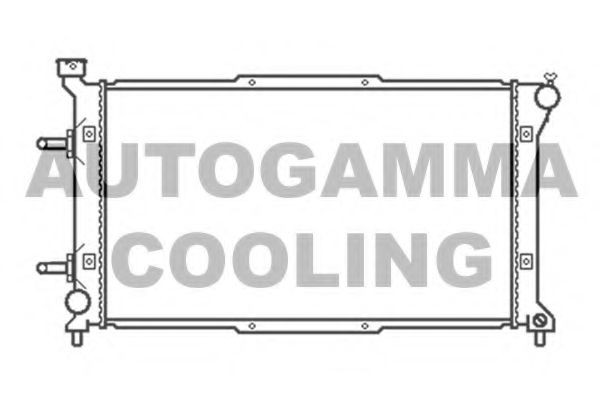 Радиатор, охлаждение двигателя AUTOGAMMA 102316