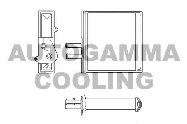 Теплообменник, отопление салона AUTOGAMMA 102428