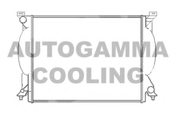 Радиатор, охлаждение двигателя AUTOGAMMA 102981